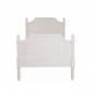 Preview: Weißes Bett Clarysse aus Pinie - 90 cm Breite