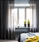 Preview: Dalsland Voile Linen Vorhang -  in charcoal - 145 x 290 cm von Himla