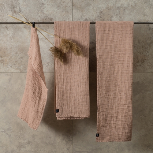 Fresh Laundry Handtuch - Waffelpique - in Nude