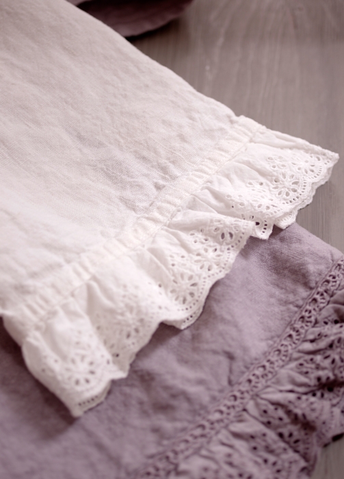 Genziana Handtuch aus Leinen in offwhite