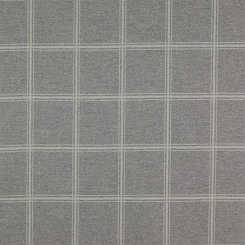 Lisle Wool Check Meterware von Colefax & Fowler, grey melang