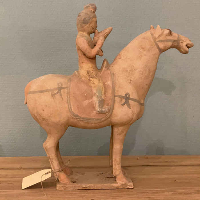 Terracotta Pferd mit Reiter