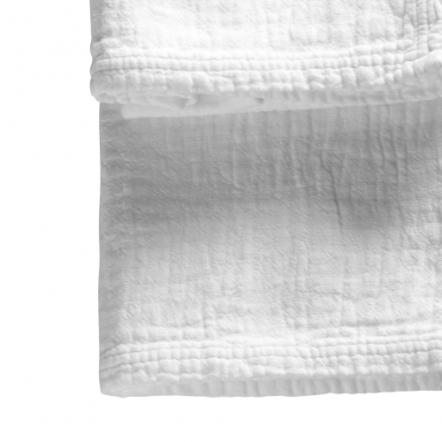 Weiches vorgewaschenes Handtuch in weiß von Tine K