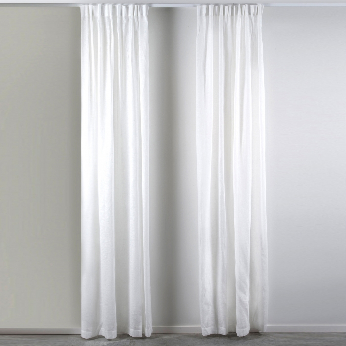Dalsland Voile Linen Vorhang -  in Optical White - 140 x 290 cm von Himla