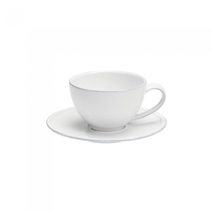 Jille Kaffeetasse mit Untertasse in weiß von Flamant